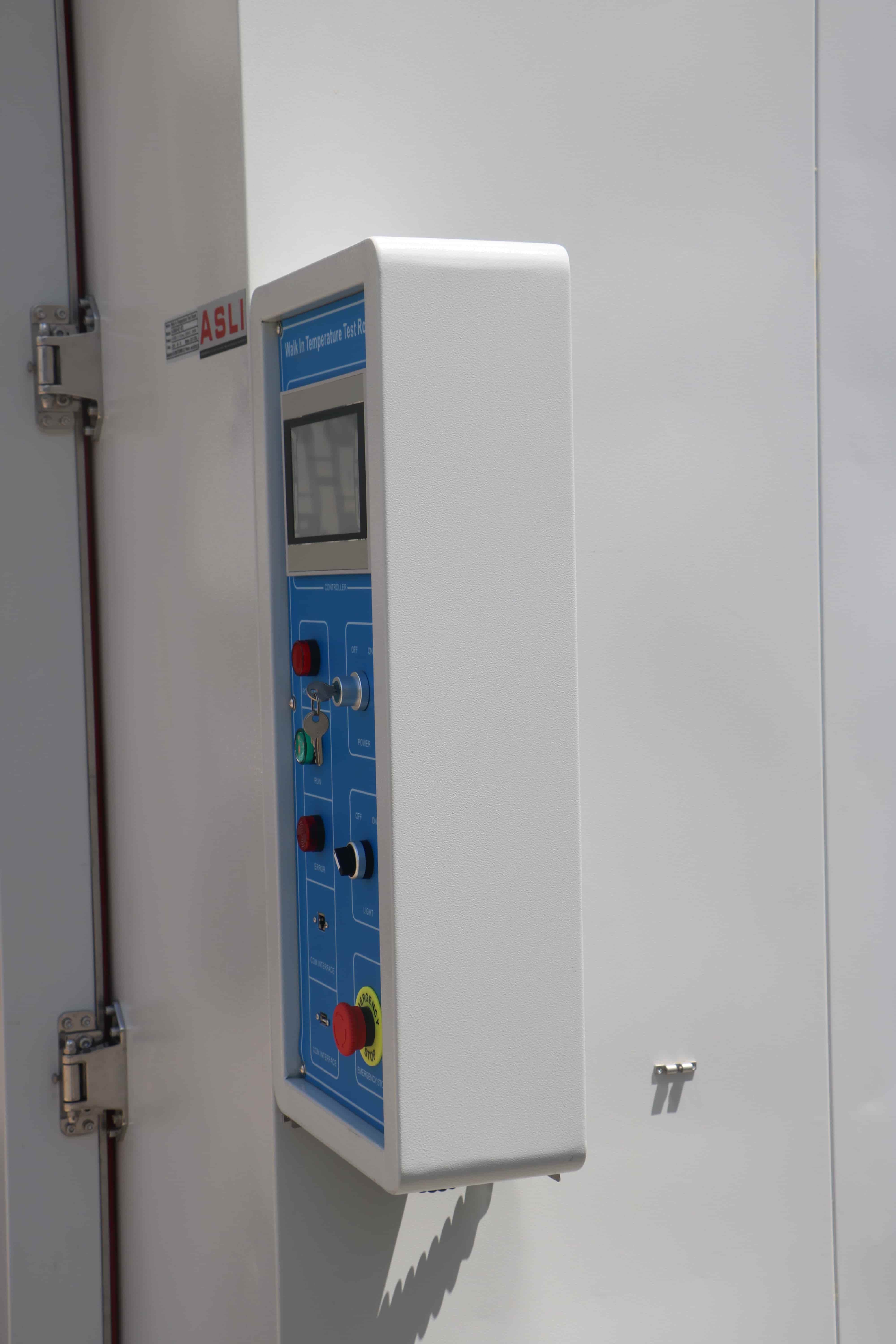 Walk-in test chamber detail